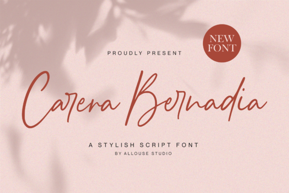 Carera Bernadia: Elegant Handwritten Font for Creative Projects
