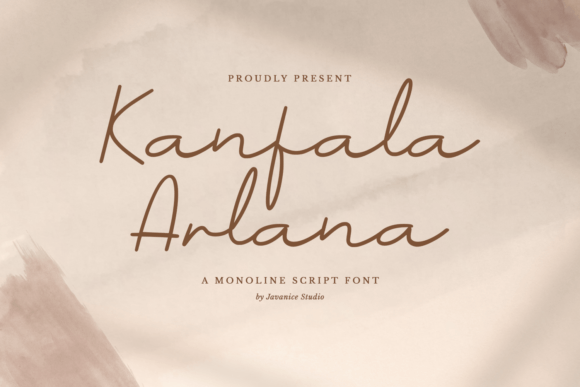Kanfala Arlana — A Premium Monoline Script Font