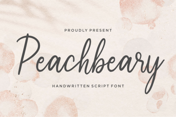 Peachbeary Font — Elegant Handwritten Typography